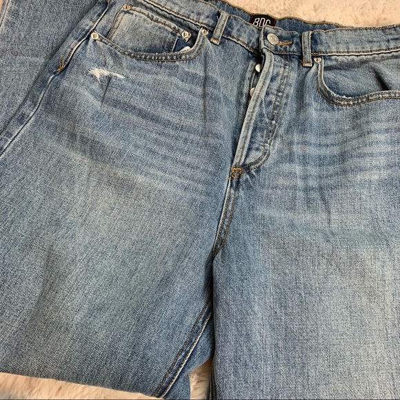 BDG Urban Outfitters High Rise Relaxed Straight Jeans Light Wash - Picture 6 of 7